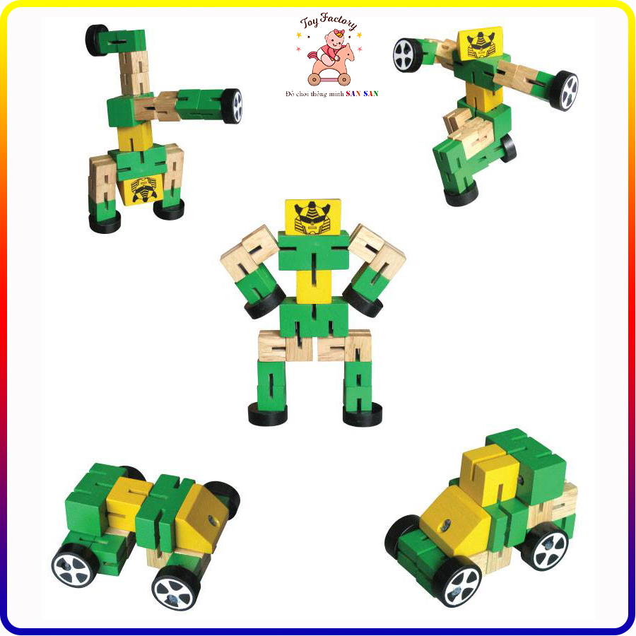 Luồn thun robo - Đồ chơi gỗ Winwintoys