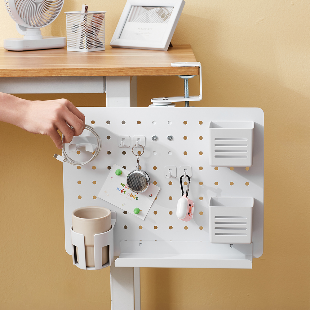 Bảng treo đồ HyperWork Omni Board PG03 xoay 360 độ + Kẹp Bàn (HyperWork Pegboard PG03)