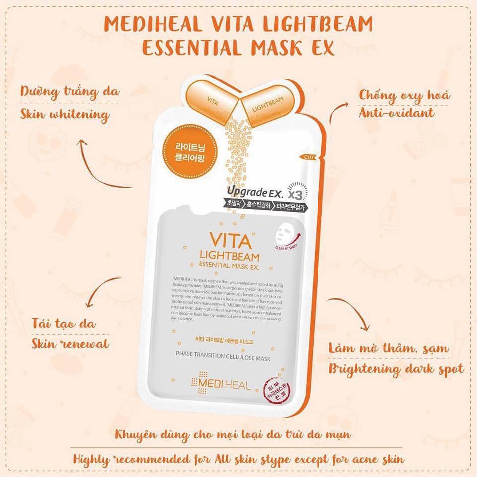 Mặt Nạ Dưỡng Da Mediheal (lẻ miếng)