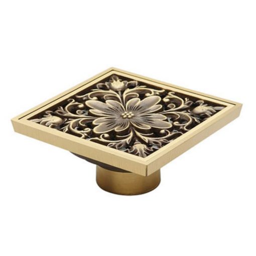 Thoát sàn chống mùi hôi đồng cổ GTS-FLOWER (100x100 mm)