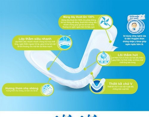 [ cộng 6 miếng] Miếng lót sơ sinh Huggies Newborn 1 (0-5kg) - N64(Gói 64 miếng)