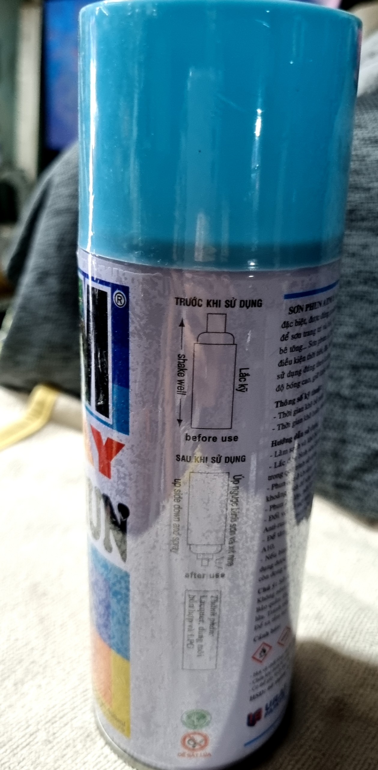 Sơn xịt màu xanh da trời  A224 ATM ( 400 ml ) ( như hình)