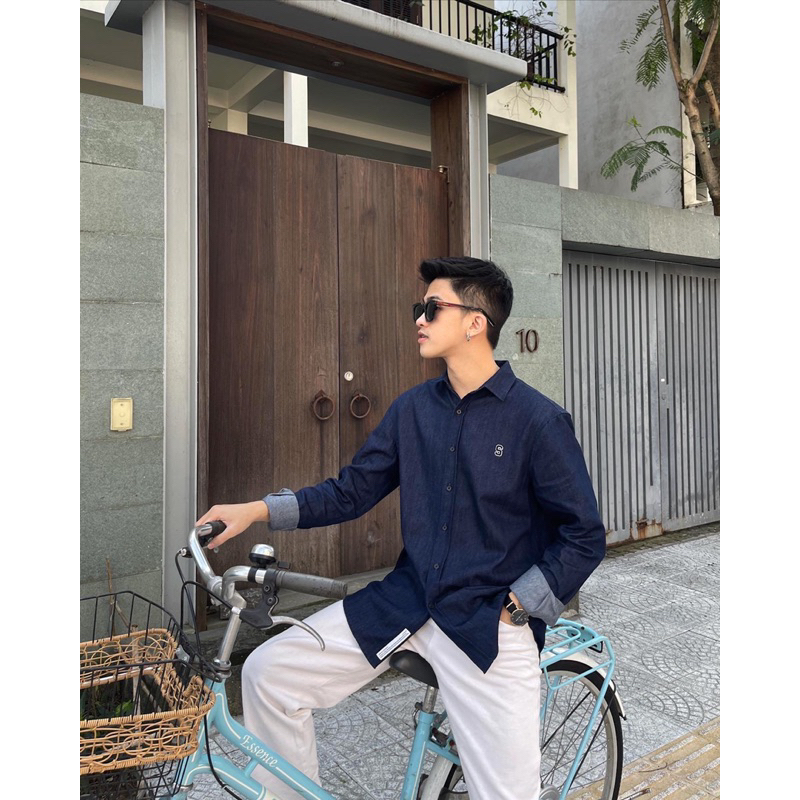 Áo sơ mi SILENCE STANDARD Eco Denim Thêu Logo S