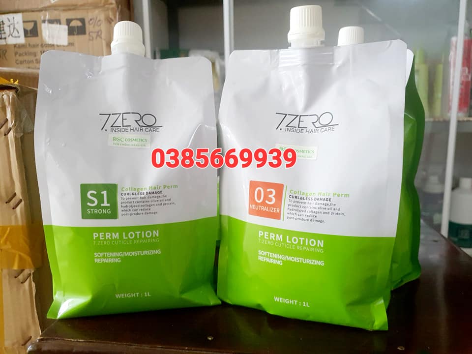KEM DUỖI UỐN TÓC THƠM 𝗦𝗘𝗩𝗘𝗡 𝗭𝗘𝗥𝗢 ĐỘ DƯỠNG CHẤT CAO, SIÊU BÓNG .SIÊU THẲNG  1000ML