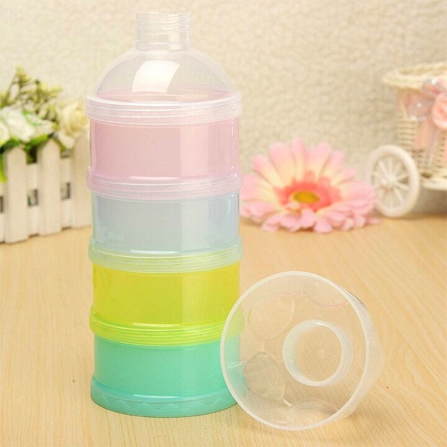 Hộp Chia Sữa / Đồ Ăn 3 Ngăn Cho Bé