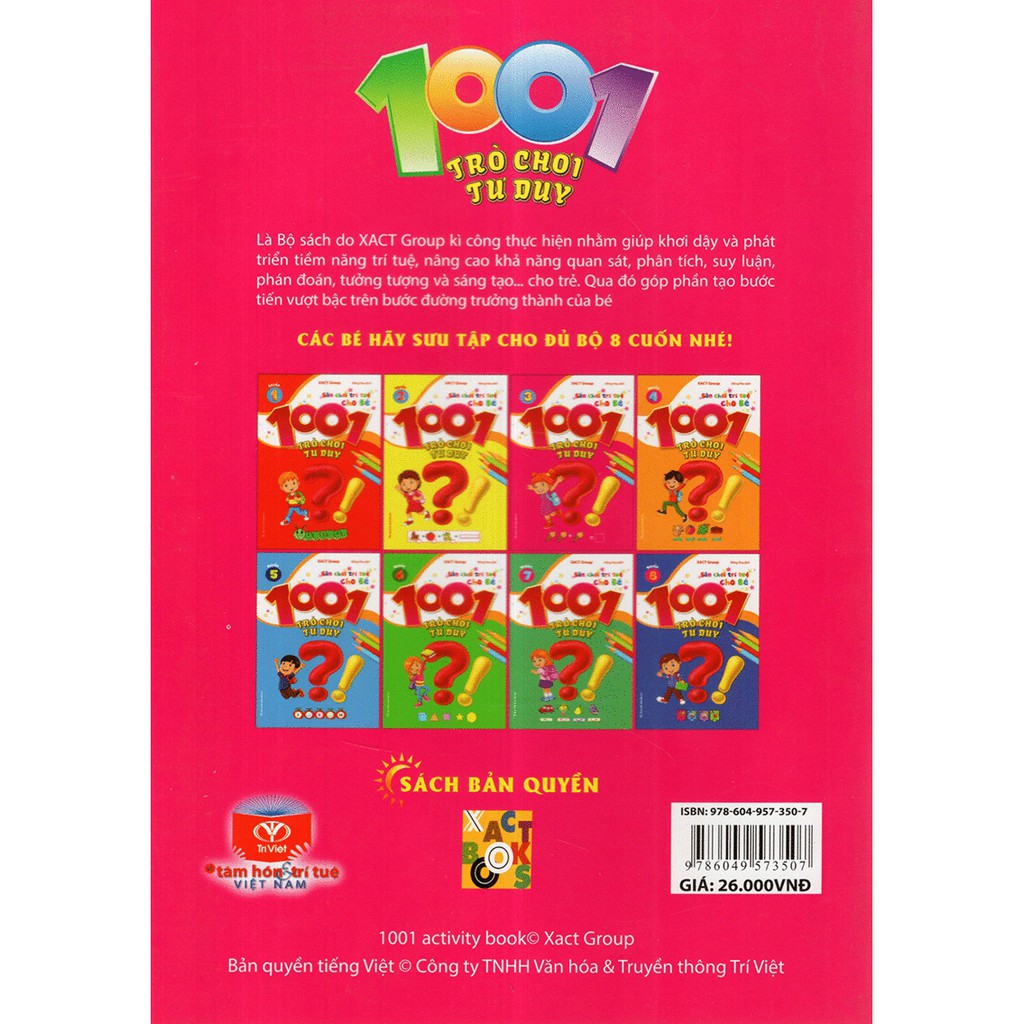 1001 Trò Chơi Tư Duy - Quyển 3