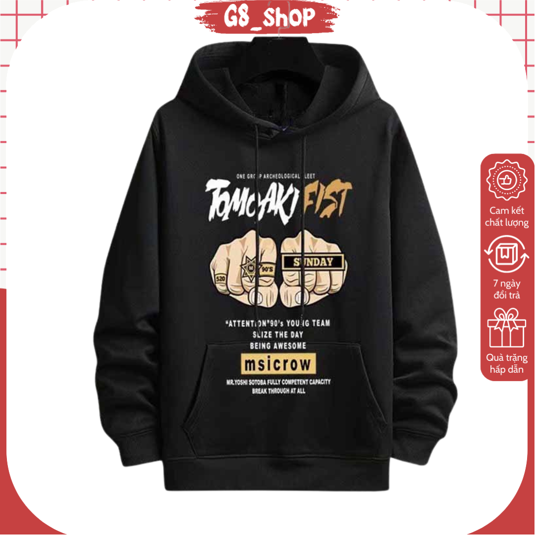[ Ảnh Thật ] ÁO HOODIE UNISEX TAY ĐẤM Nam Nữ BASIC CAO CẤP