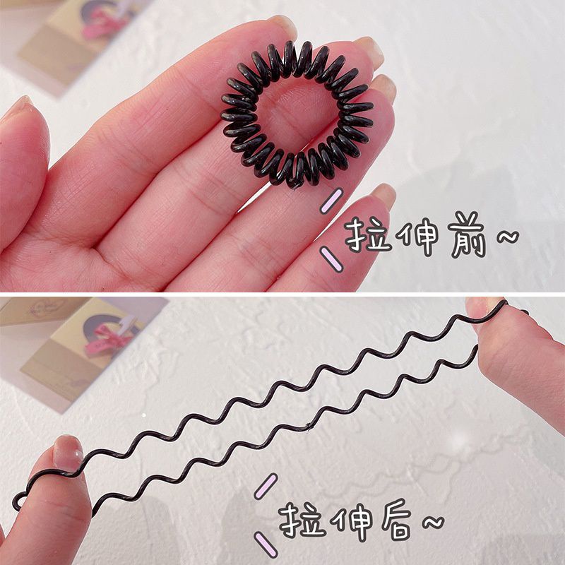 Dây Buộc Tóc Lò Xo Màu Đen Mini - loli