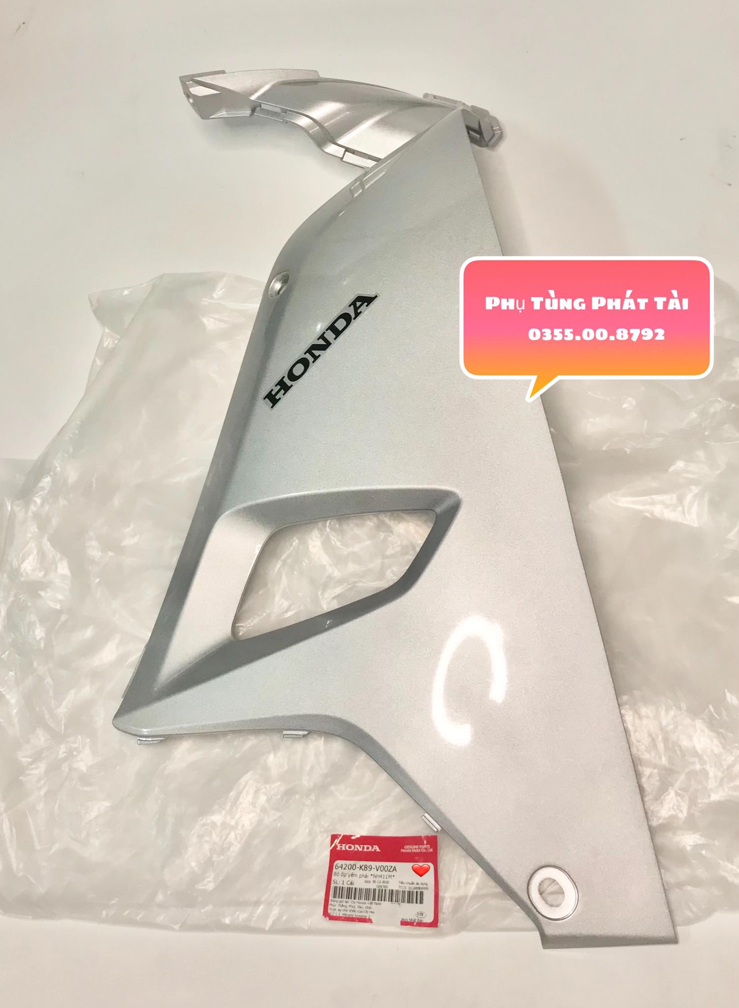 Bửng Trong - Yếm Trong Wave A110 2017 - 2021 Chính Hãng Honda Đủ Màu