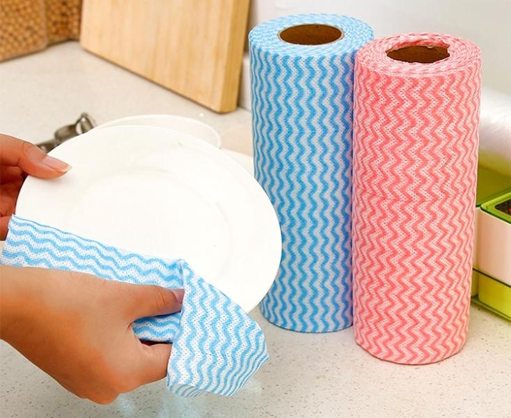 [HCM]Combo 3 cuộn khăn lau đa năng (50 cái/ 1 cuộn)