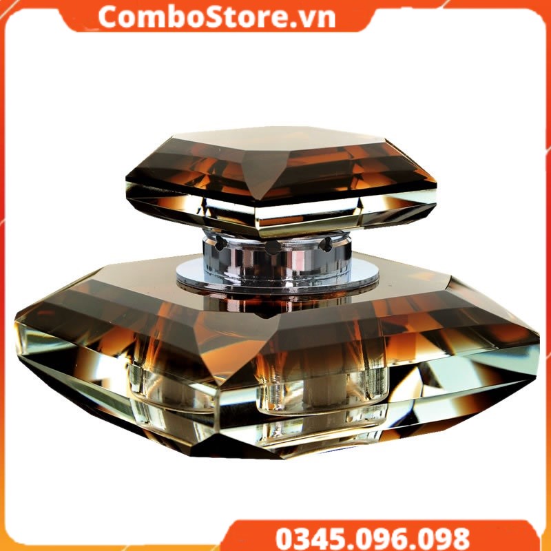 Nước hoa ô tô pha lê dạng khối đặt taplo cao cấp