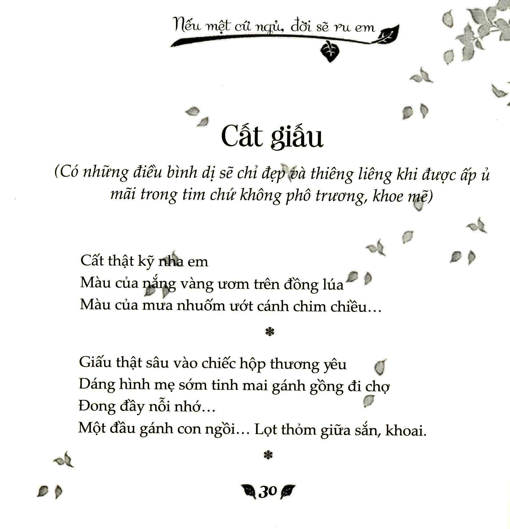 Nếu Mệt Cứ Ngủ và  Đời Sẽ Ru Em - Thanh Hoa