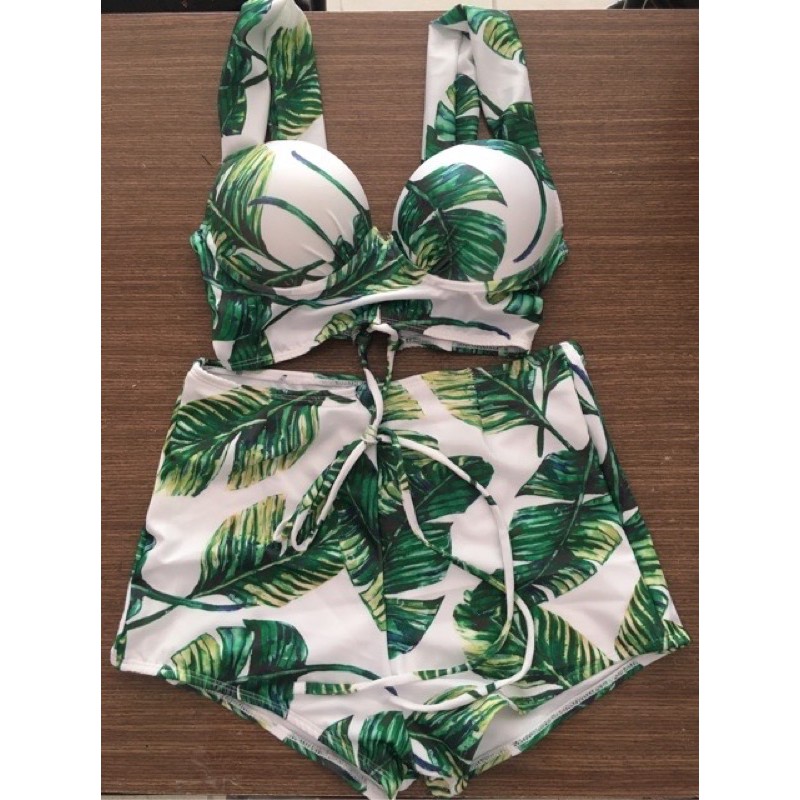[HCM]Bikini đồ bơi lá bự cup ngang mút dày