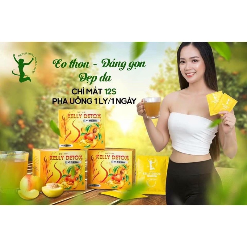 Trà đào giảm cân Kelly chính hãng