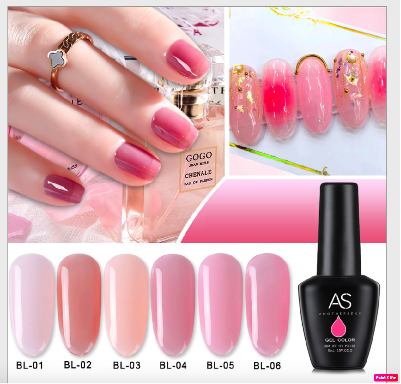 Sơn Gel Thạch AS Mã BL 15ml