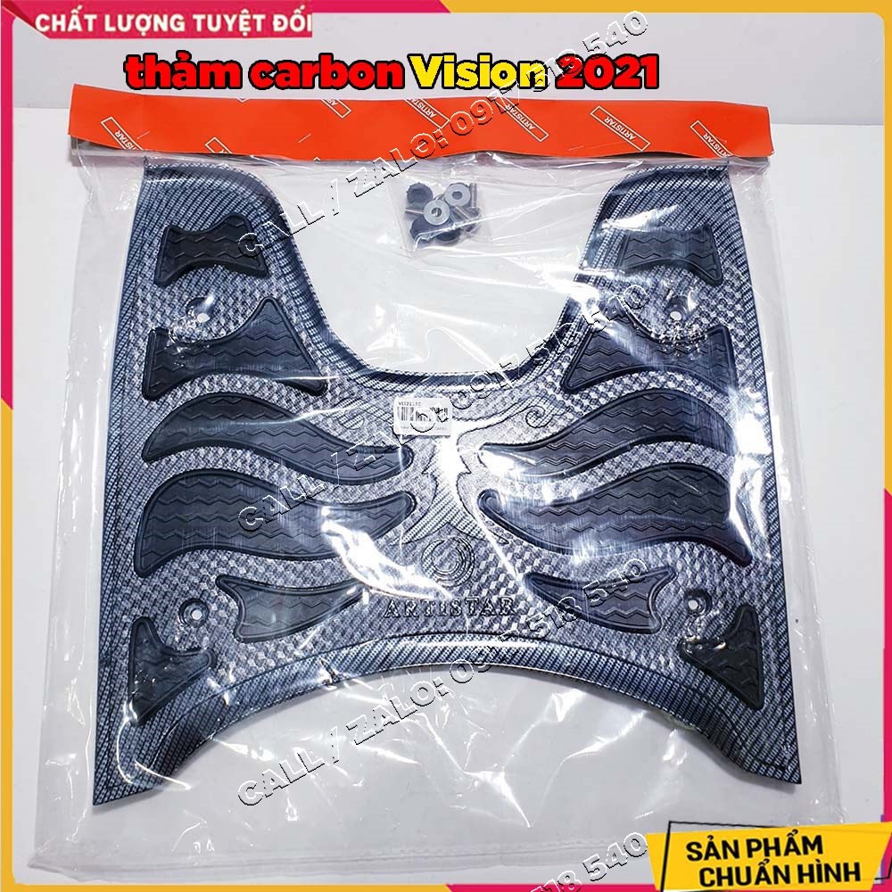 Thảm carbon vision 2021 - vision 2022 - thảm lót chân vision 2021 carbon