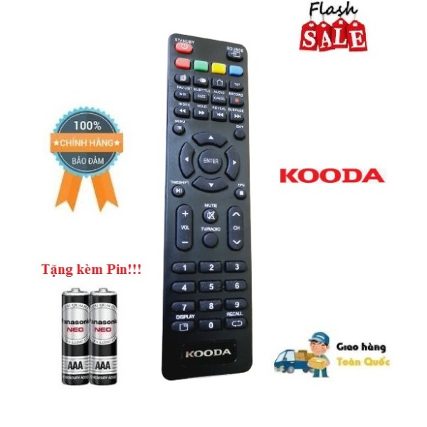 Bảng giá Remote Điều khiển tivi Kooda các dòng LED/LCD/Smart TV- Hàng chính hãng theo TV mới 100% Tặng kèm Pin