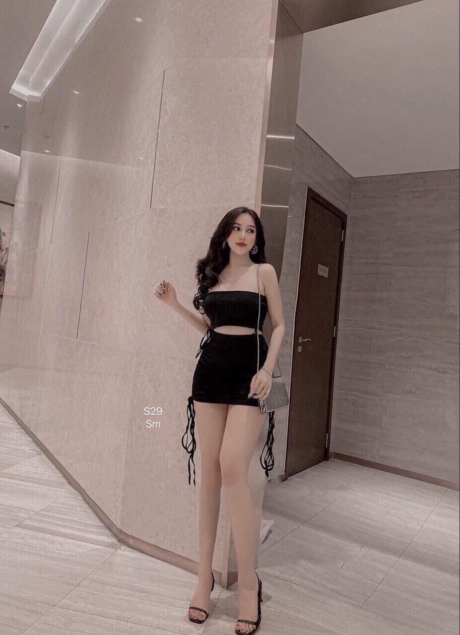 CHÂN VÁY THUN NỮ- CHÂN VÁY DÂY RÚT 2 BÊN HÔNG TỐI GIẢN