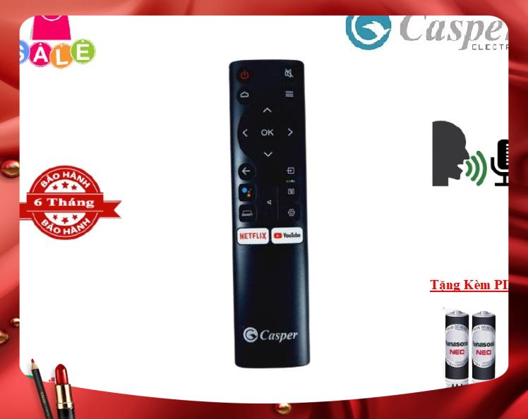 Remote Điều khiển từ xa Tivi Casper giọng nói- Hàng chính hãng mới 100% -Tặng kèm Pin