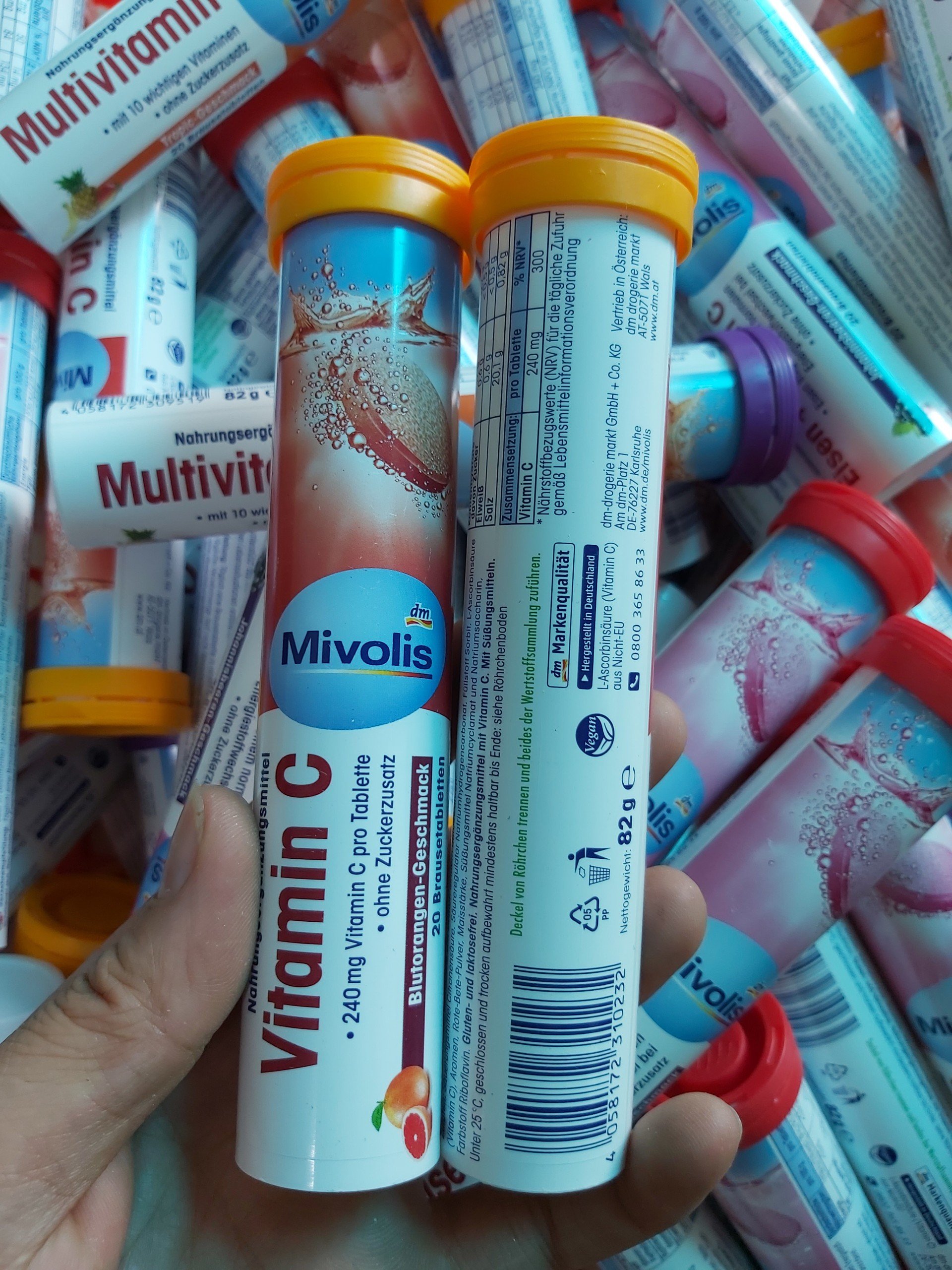 Viên sủi Mivolis Hàng Đức ống 20 viên