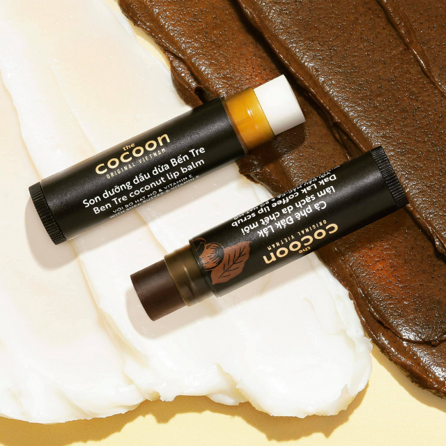 Bộ sản phẩm Tẩy da chết & Dưỡng môi Cocoon