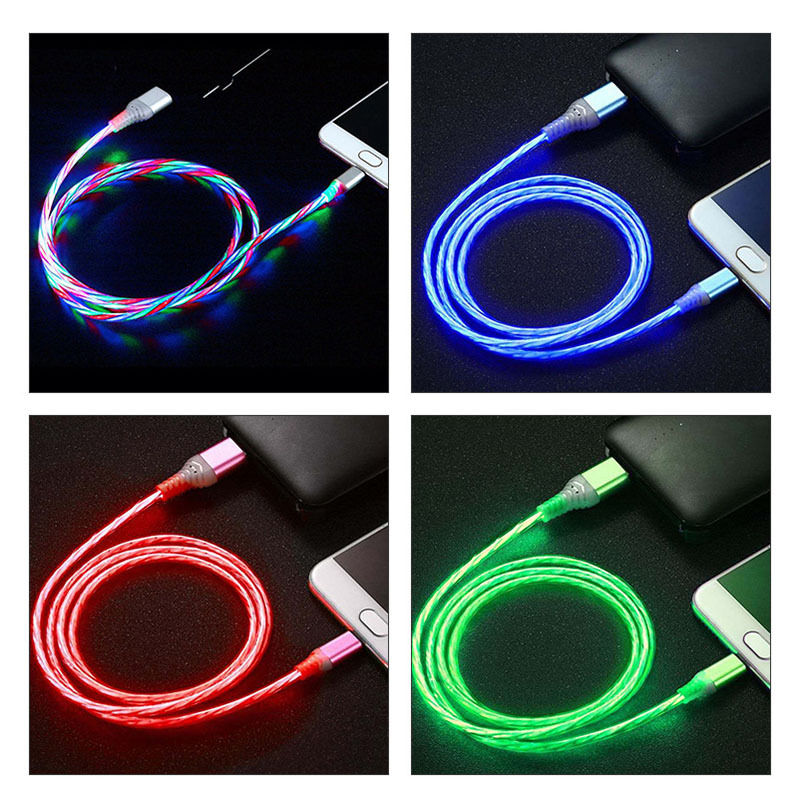 Cáp sạc có led cho ip dây dài 1m