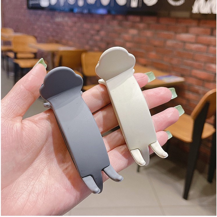 Kẹp tóc càng cua trơn 3 răng màu đơn giản K133