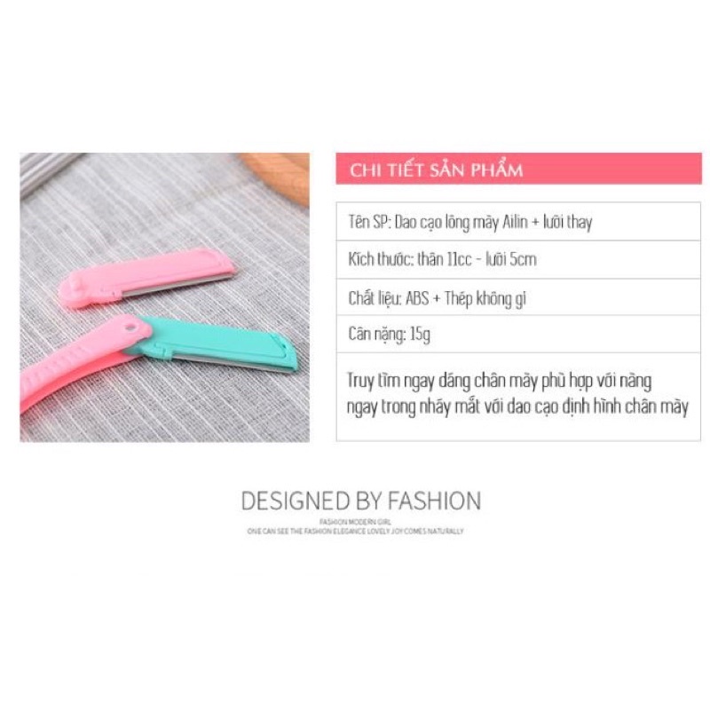 Dao Cạo Lông Mày Kèm Lưỡi
