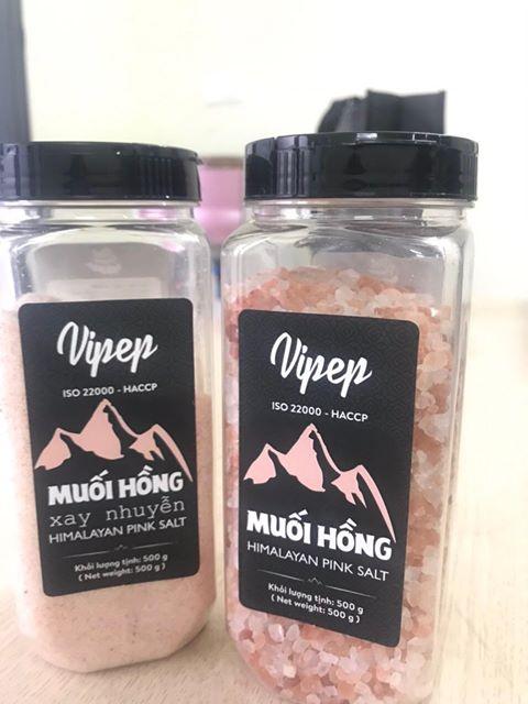 Muối hồng Himalaya hạt mịn 500g