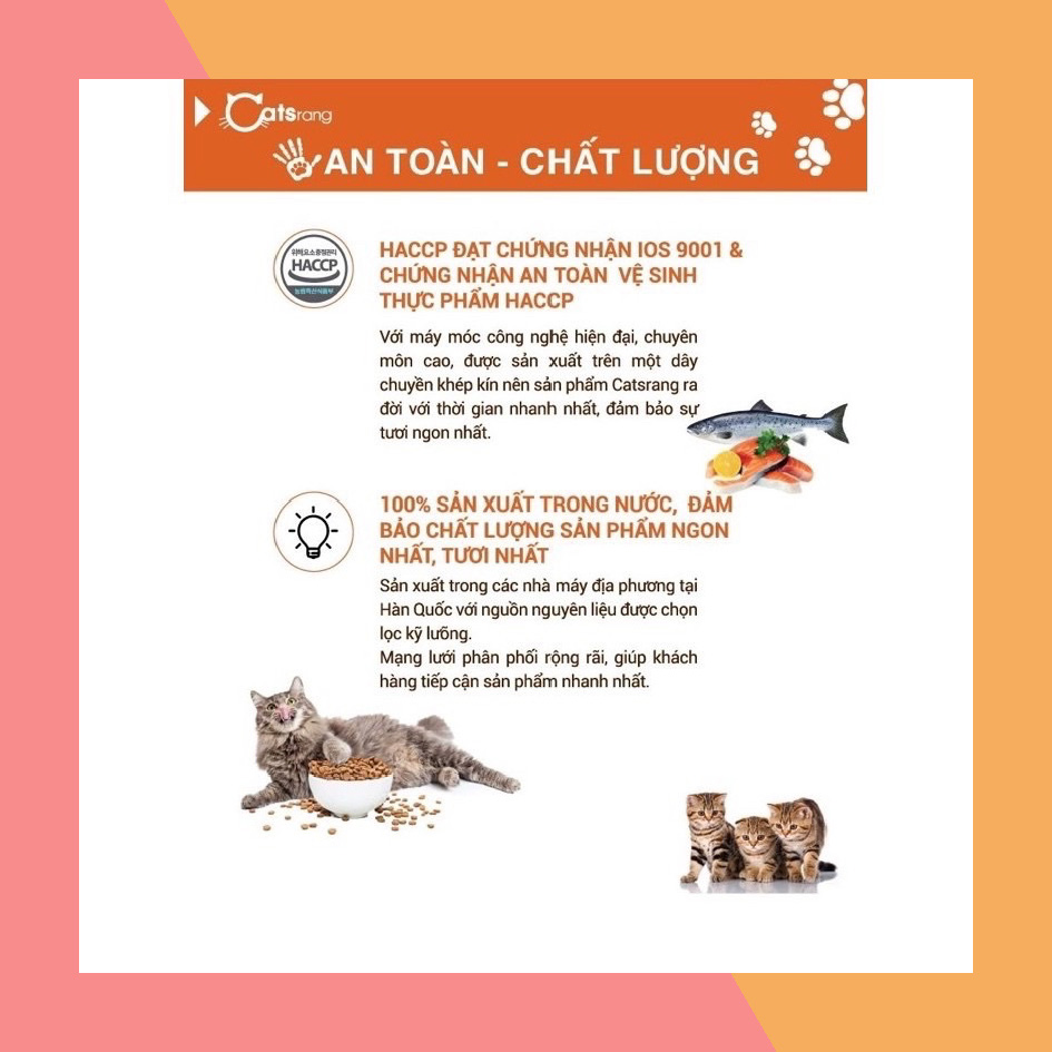 Hạt CatsRang Thức ăn hạt khô cho mèo
