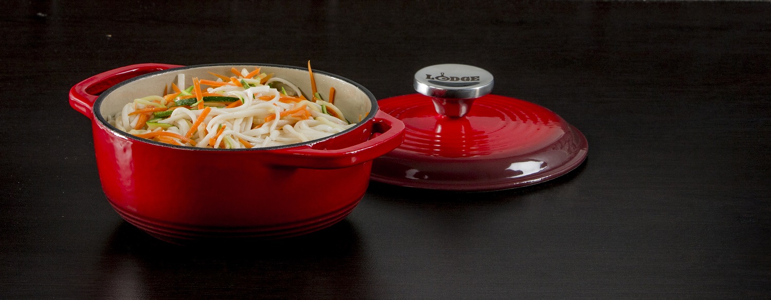 Lodge - Ceramic dutch oven - Red - 1.5L