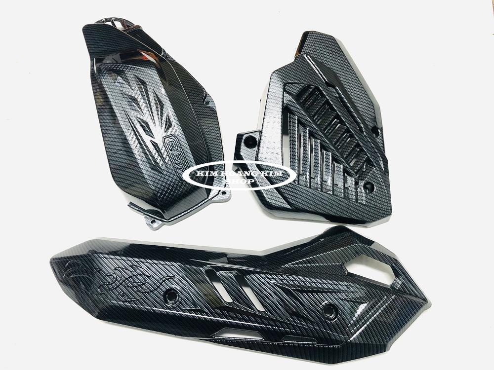 ComBo 6 Món (Ốp Pô+Pô E+Che Két mỏ dè) CARBON GẮN AIRBLADE 2020