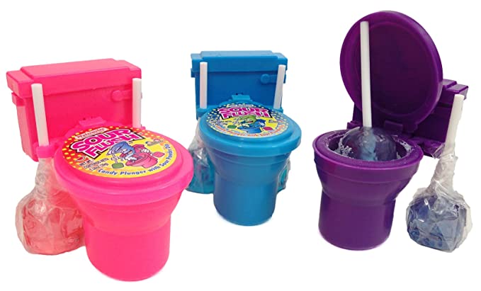 Set 2 Kẹo Mút Bồn Cầu Sour Flush 39g - Mỹ