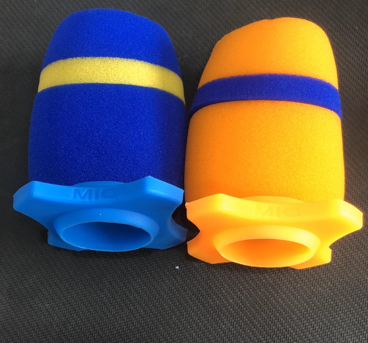 Combo : 2 mút bọc đầu+ 2 vòng chống lăn cho micro