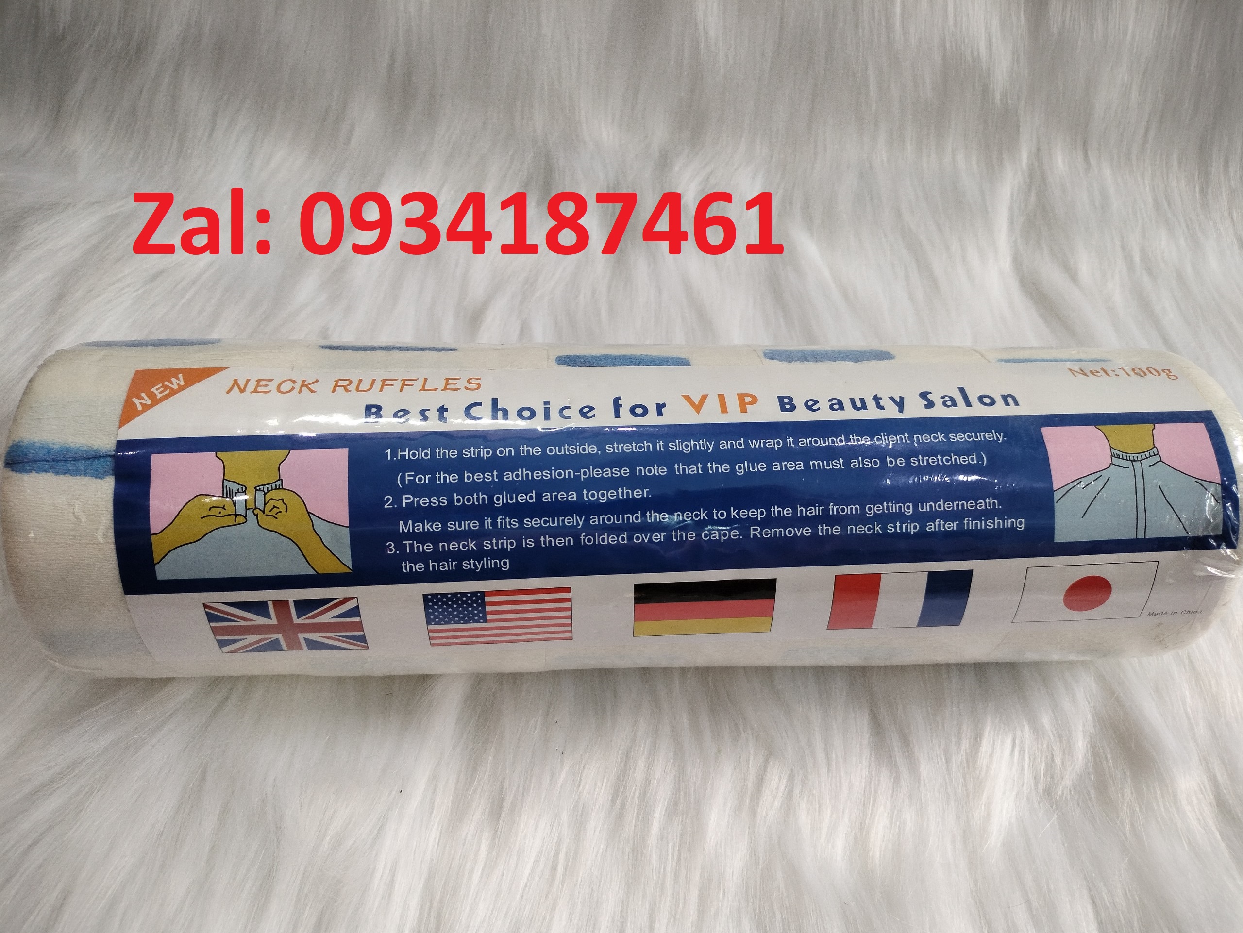 1 cây Giấy quấn cổ dùng để cắt tóc nam nữ