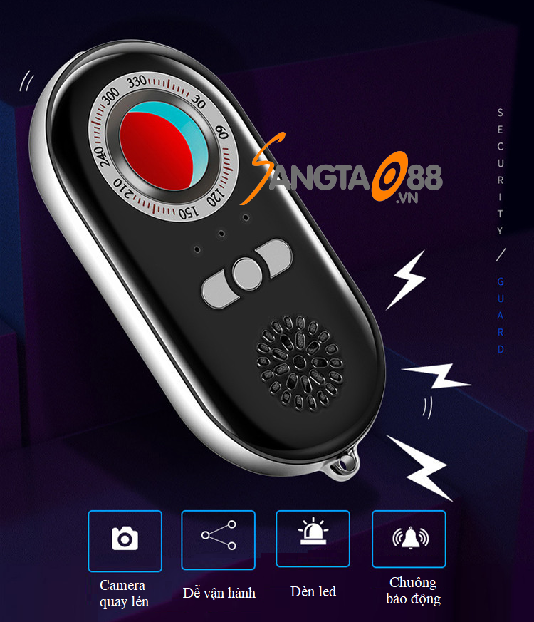 Máy dò camera kiêm báo động chống trộm K98 ( báo động rung cao cấp )