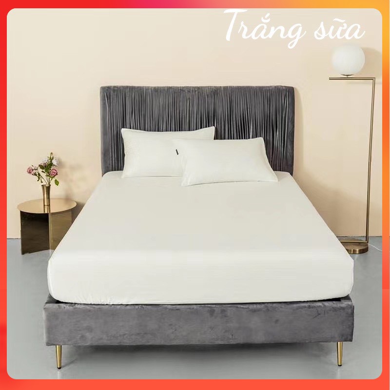 (❣️GIÁ BAY NÓC) Bộ ga gối lụa tencel trơn 60s cao cấp ga giường lụa mát lạnh - nhiều mẫu lựa chọn
