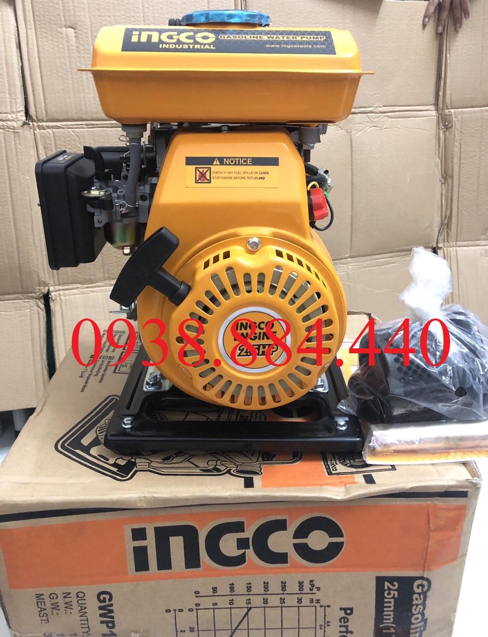 2.5HP Máy bơm nước dùng xăng hiệu INGCO GWP102