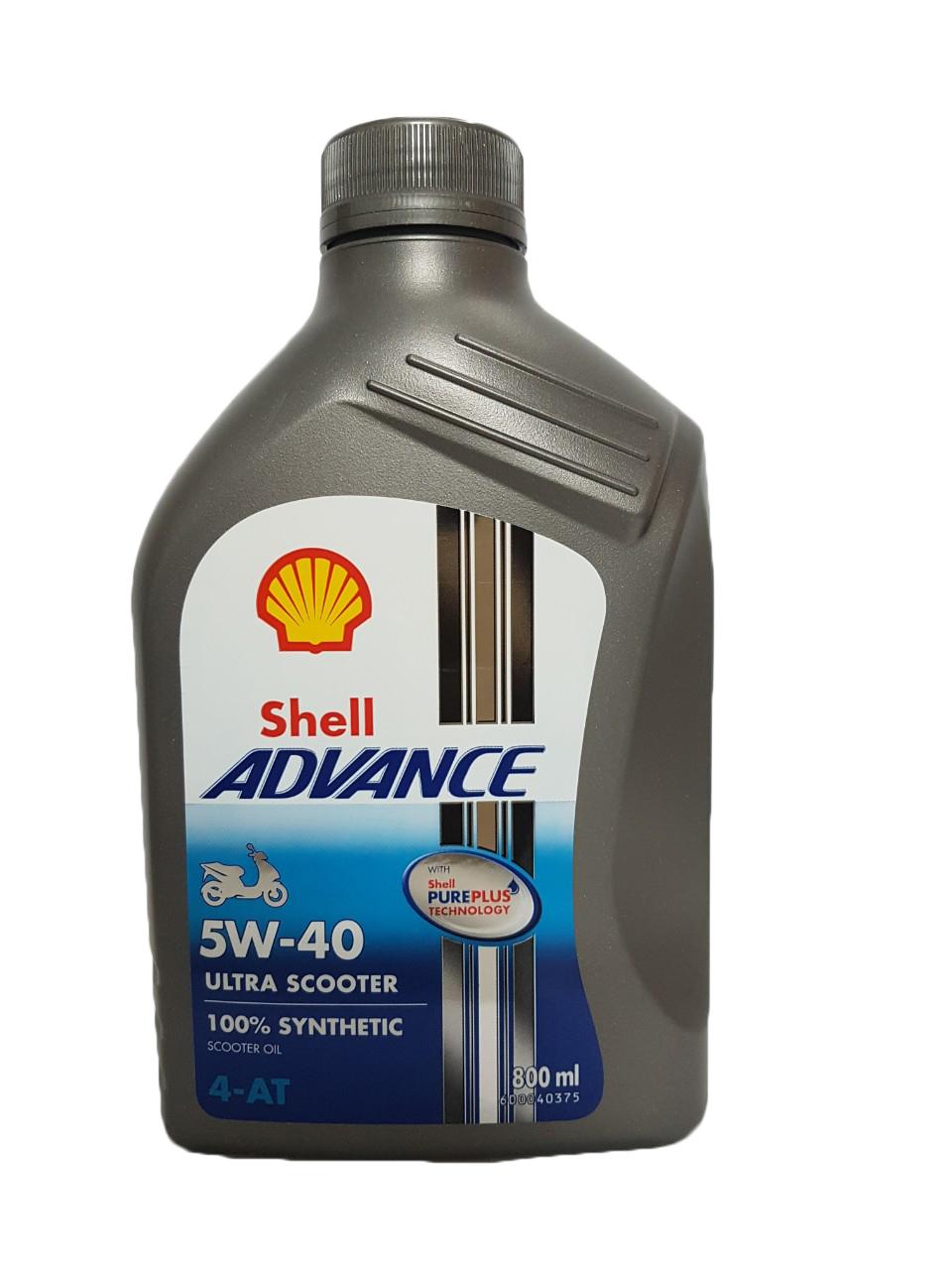 [HCM]Shell Ultra Scooter 4T 5W40 800ml Nhớt cao cấp cho xe tay ga đời mới