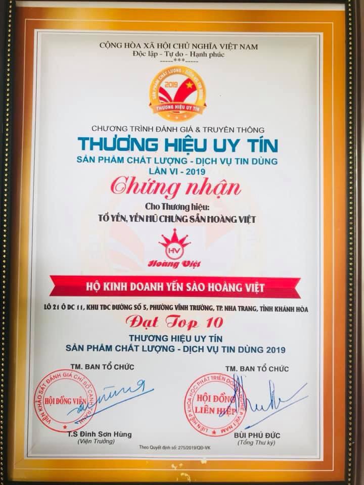 yến chưng tứ vị Nha Trang, Khánh Hòa - Hoàng Việt, cải thiện sức khỏe ăn uống ngon miệng, giúp hấp thụ thức ăn tốt, tăng cường sức đề kháng cho cơ thể, cải thiện thính giác hũ 70ml