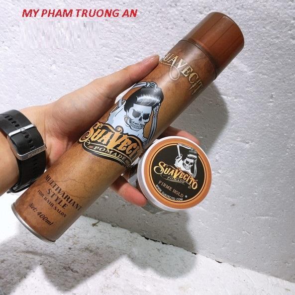 Combo gôm xịt tóc Suavecito và sáp vuốt tóc nam