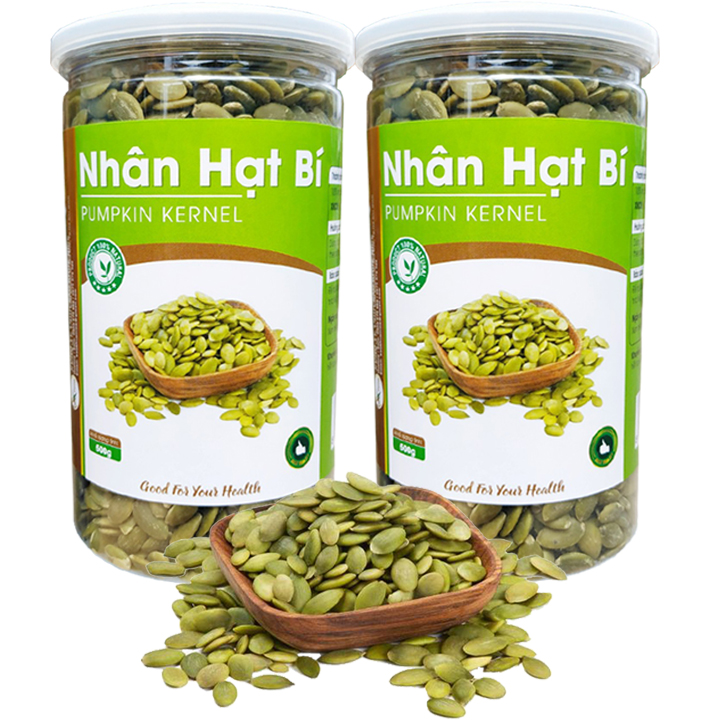 COMBO 2 HŨ NHÂN HẠT BÍ XANH ĐÃ TÁCH VỎ THƯƠNG HIỆU SK FOOD - MỖI HŨ 350G