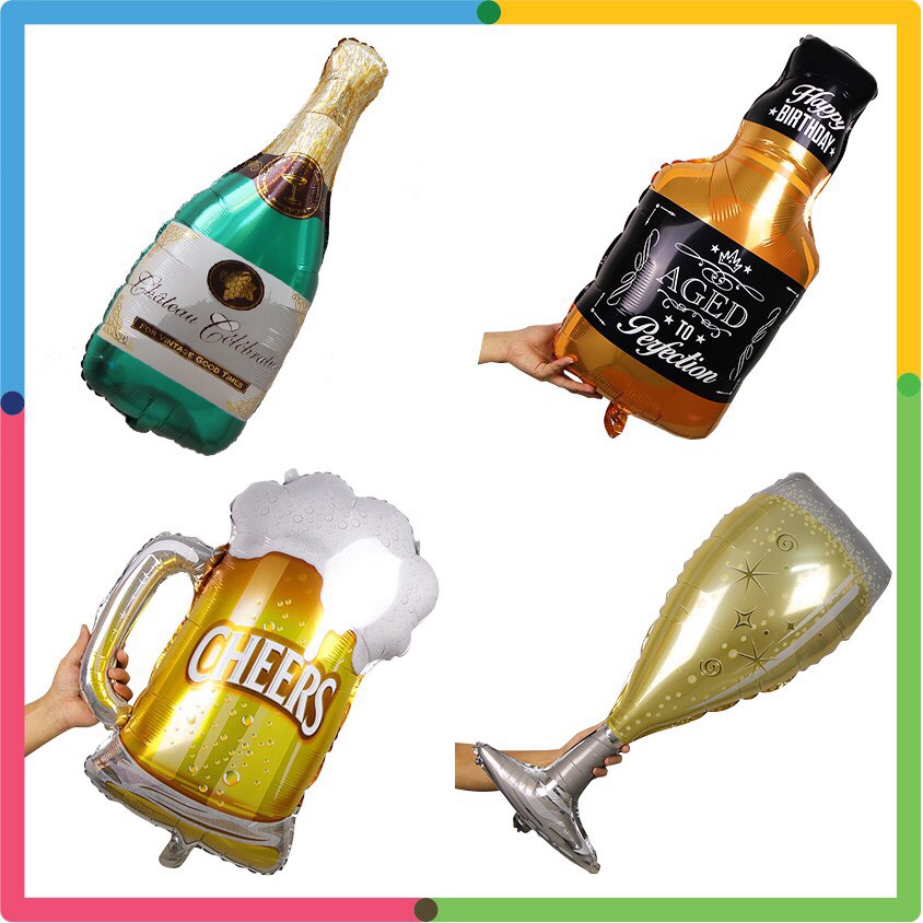 Bộ bóng trang trí Happy New Year set cbhp85