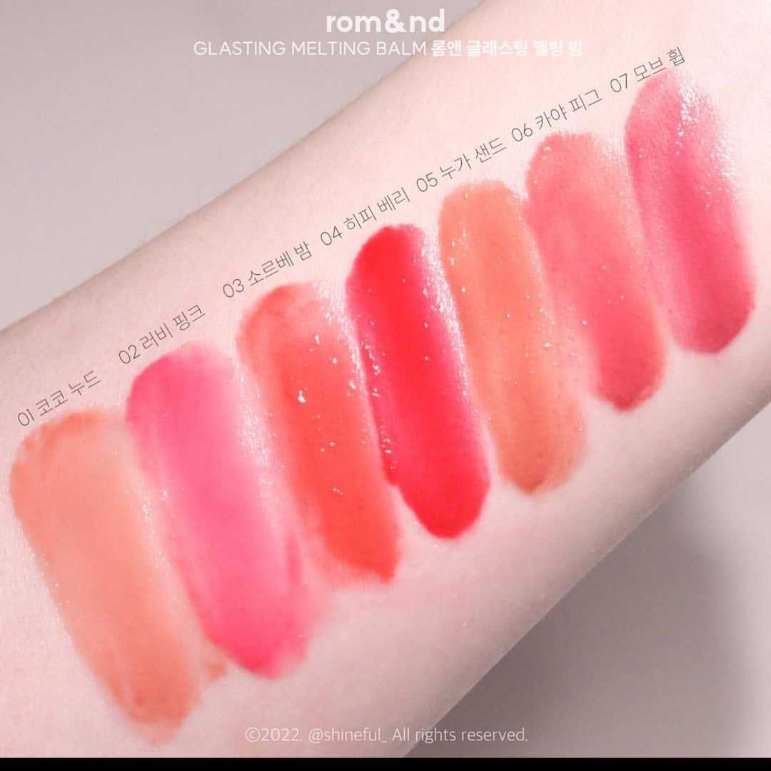 [HOT NEW] Son Dưỡng Màu ROMAND Glasting Melting Balm