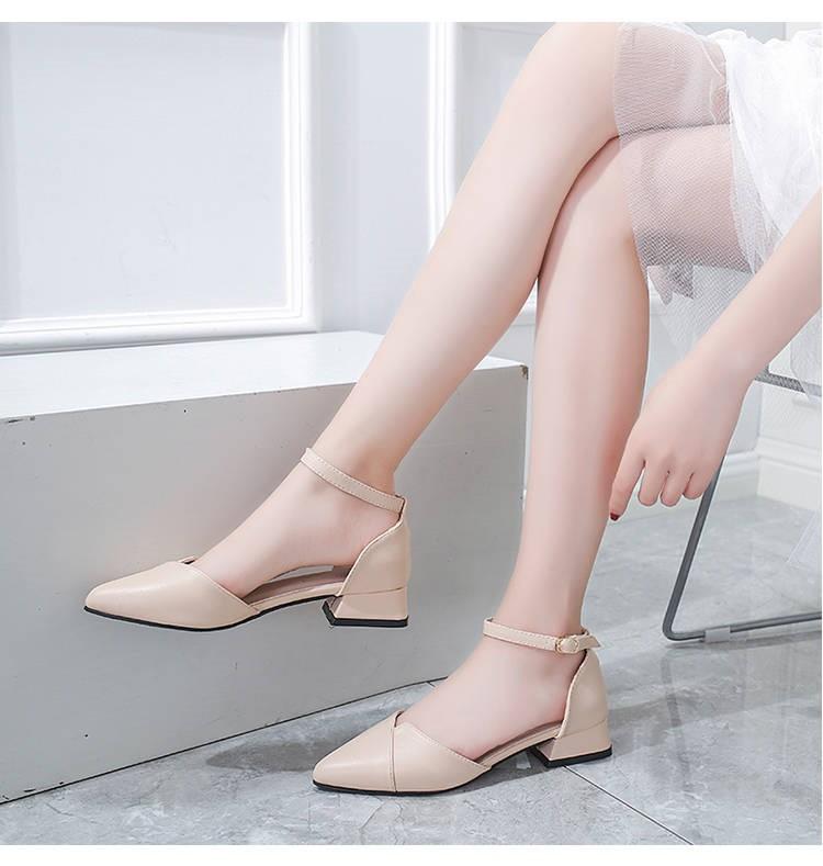 Giày nữ thời trang xếp mũi 3 phân, A34