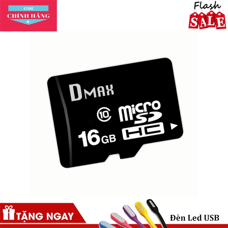 Thẻ nhớ 16GB Dmax Micro SDHC class 10
