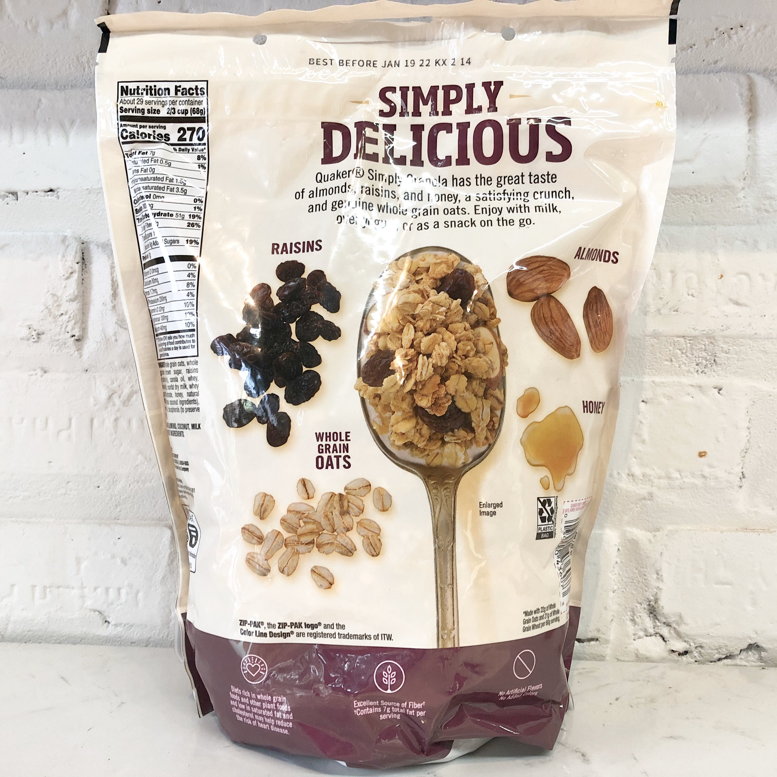 Yến Mạch Ăn Liền - Quaker Simply Granola (1kg)