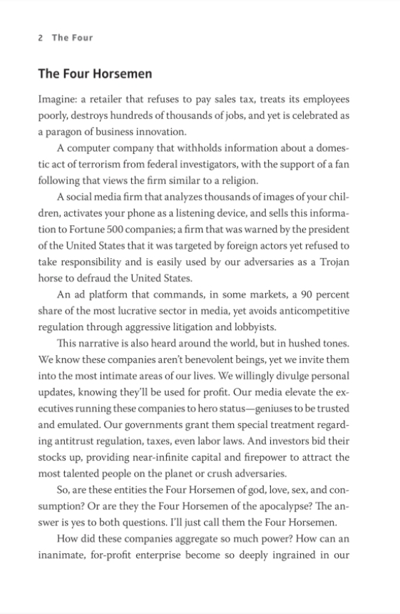 Sách Ngoại Văn - Fahasa - Four : The Hidden DNA of Amazon, Apple, Facebook, and Google