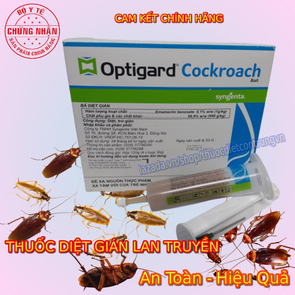 Optigard Cockroach Bait- Thuốc Diệt Gián Đức cứng đầu tại nhà