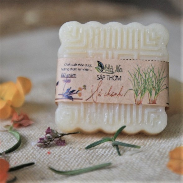 Sáp Thơm Khử Mùi Sả Chanh - Tinh Dầu HÀ NA - khử mùi nhà vệ sinh, tủ quần áo, ô tô, tủ giày, bàn làm việc hiệu quả